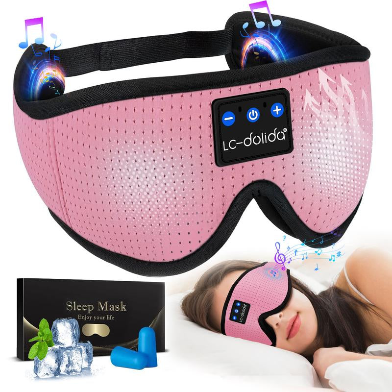 Sleepmask Eye Mask Silk Breathable Wireless Bluetootheyewear Eyeshade Selfcare Ultra-Thin Stereo Mother'S Day Gift Christmas Gifts