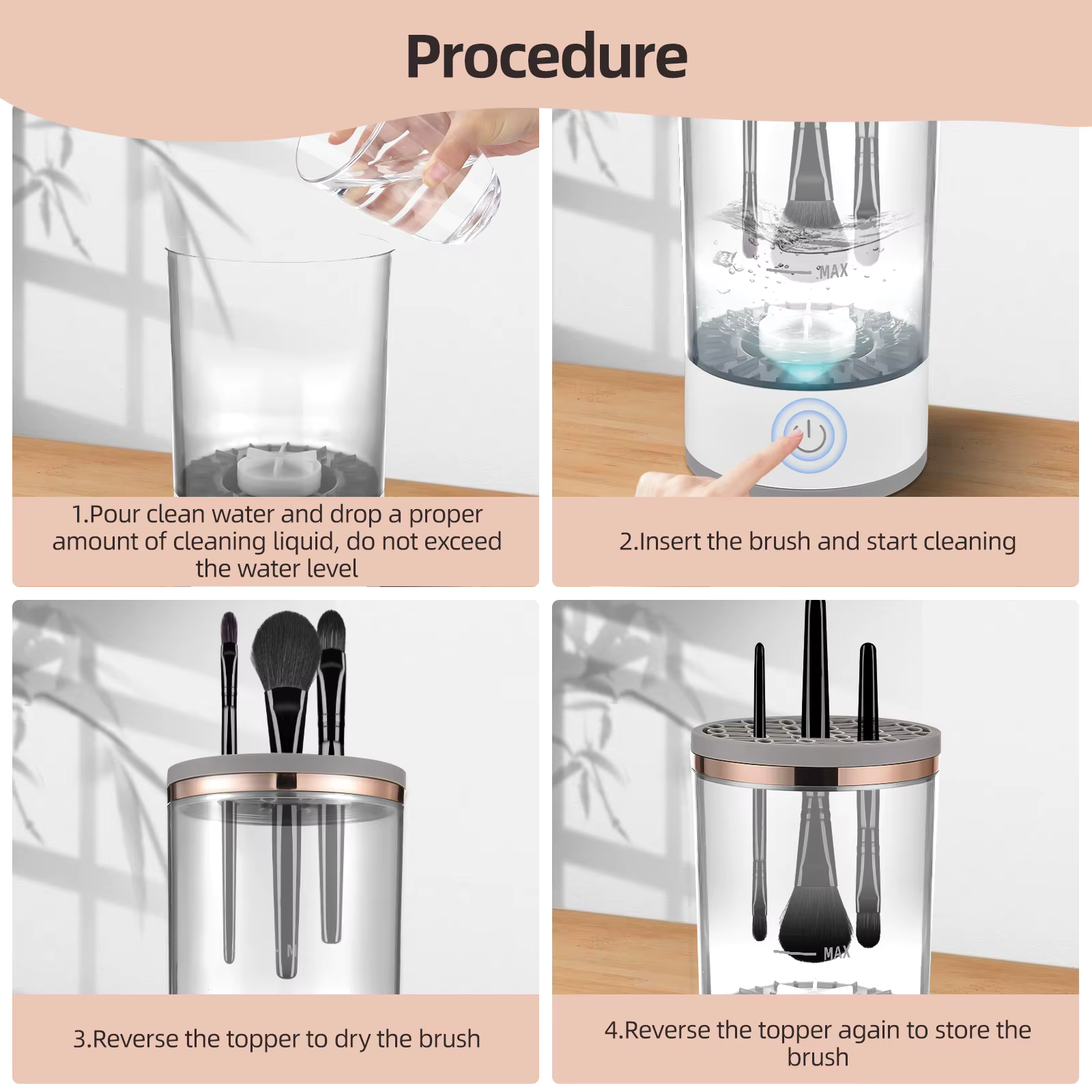 Electric Makeup Brush Cleaner